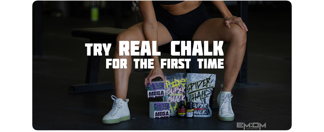 spider chalk products on floor of gym