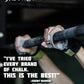 workout grips with chalk wrapped around a bar
